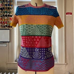 Mary Katrantzou patchwork design shirt, size: S